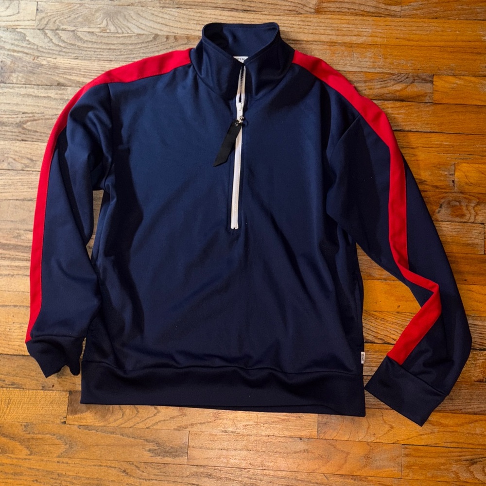 EPTM Navy and Red Quarter-Zip Pullover